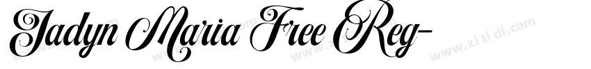 Jadyn Maria Free Reg字体转换